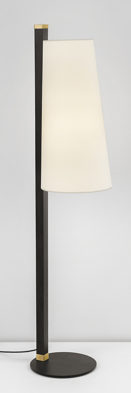 ab-24-fs-1 Modern brass floor lamp with fabric shade FBF04 - Image 3
