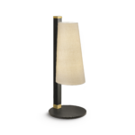 Modern brass table lamp with fabric shade TBF01