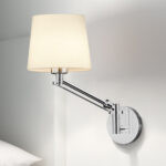 Modern chrome reading light with adjustable head RCR07 - Image 3