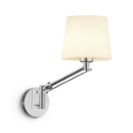 Modern chrome reading light with adjustable head RCR07