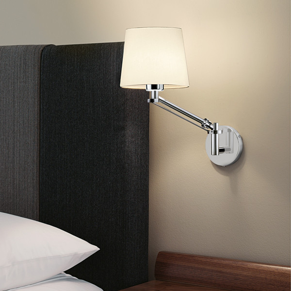 al-52-w1-c-secondary Modern chrome reading light with adjustable head RCR07 - Image 2