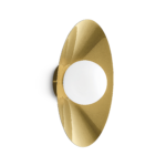 Modern wall lamp with opal glass WNG08