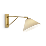 Modern black wall lamp with fabric shade WKF03