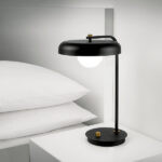 Modern bronze desk lamp with glass globe DBG09 - Image 2