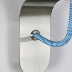 Compact white wall sconce with opal glass WWG01 - Image 3