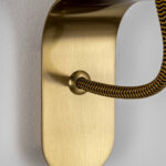 Compact black wall sconce with opal glass WKG02 - Image 3