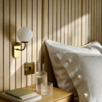 Compact black wall sconce with opal glass WKG02 - Image 5