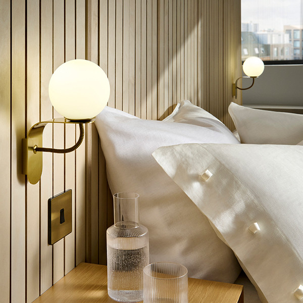 at-9-w1-brb-5 Compact black wall sconce with opal glass WKG02 - Image 6