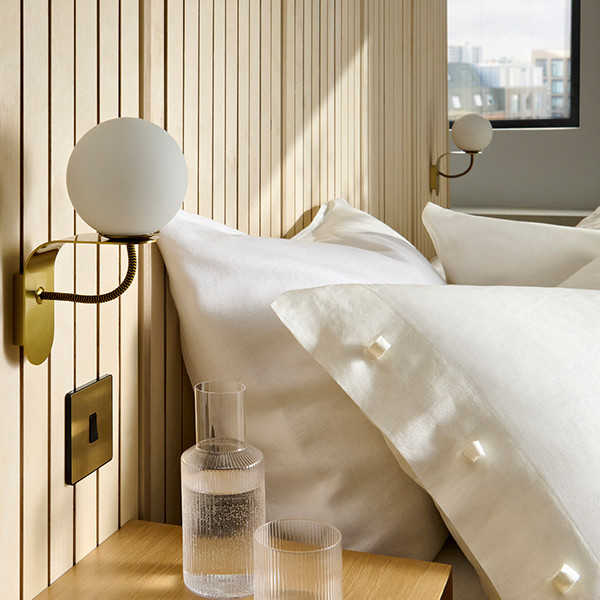 at-9-w1-brb-6 Compact black wall sconce with opal glass WKG02 - Image 7