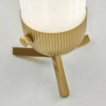 Retro brass table lamp with opal glass TBG03 - Image 4