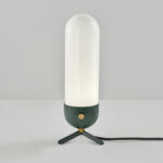 Retro brass table lamp with opal glass TBG04 - Image 3