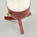 Retro brass table lamp with opal glass TBG05 - Image 4