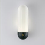 Retro green wall lamp with opal glass WGG01 - Image 3