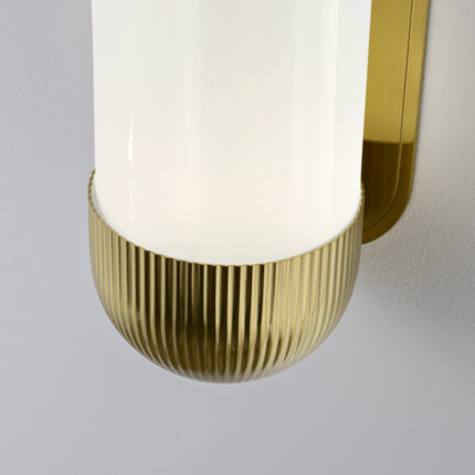 brass wall lamp,modern wall lamp,opal glass wall light,brass wall sconce,bedroom wall lamp,hotel wall lighting
