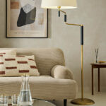 Modern brass floor lamp FBN03 - Image 4