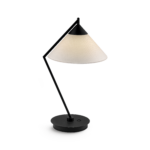 Modern black desk lamp with cone shade DKF05
