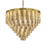 Decorative chandelier with glass detail CNG03