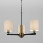 Modern chandelier with reeded detail CNR01 - Image 3