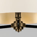 Modern chandelier with reeded detail CNR02 - Image 3