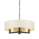 Modern chandelier with reeded detail CNR02