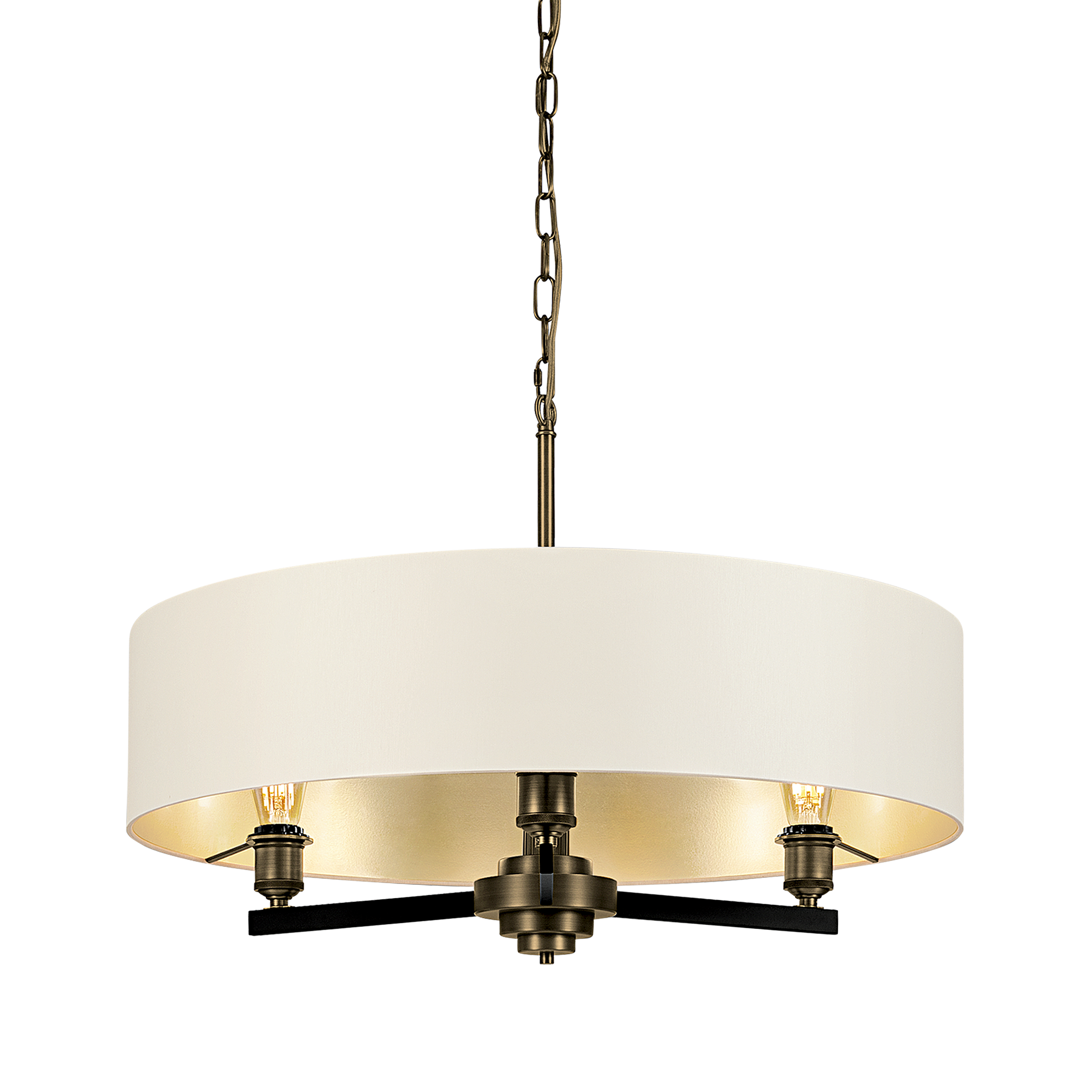bv-6-3-with-qbv-700-oyg-primary Modern chandelier with reeded detail CNR02 - Image 1