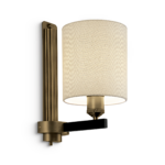 Modern wall lamp with reeded detail WNR06