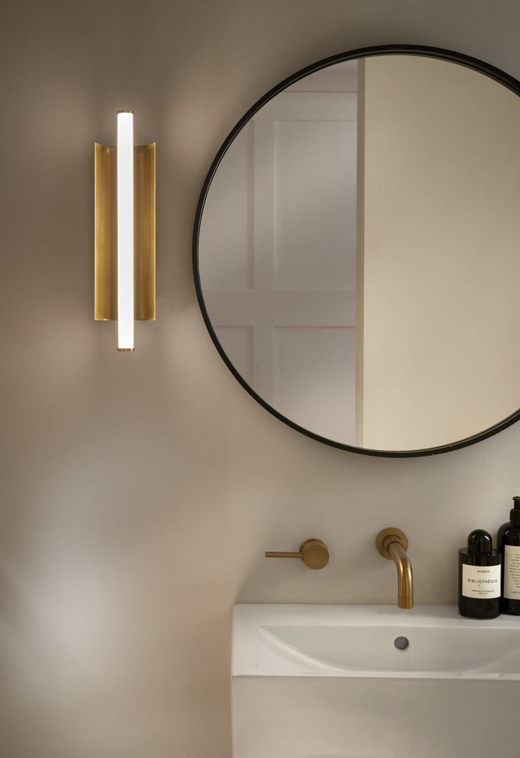 bw-21-brb-3 Modern bronze bathroom wall light with opal diffuser BBG03 - Image 4