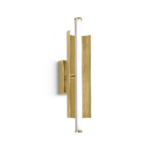 Modern bronze bathroom wall light with opal diffuser BBG03