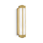 Modern alabaster bathroom wall light with LED light BAL02