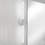 Modern chrome bathroom wall light with LED light BCL01 - Image 2