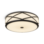 Modern black flush ceiling light CKN05