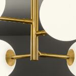 Modern bronze ceiling light with opal glass CBG03 - Image 2