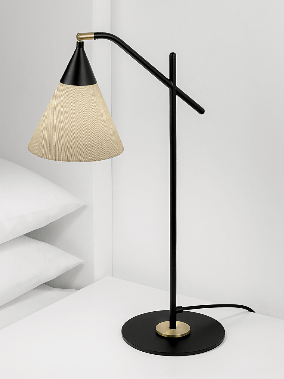 cn-21-tl-1 Modern desk lamp with fabric shade DNF01 - Image 3