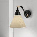 Modern wall lamp with fabric shade WNF03 - Image 3