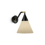 Modern wall lamp with fabric shade WNF03