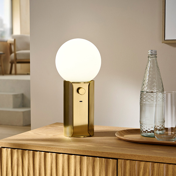 ct-11-tl-cv1-brb-1 Compact brass table lamp with opal glass TBG01 - Image 3