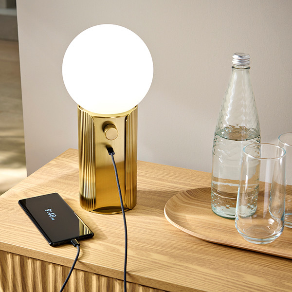 ct-11-tl-cv1-brb-2 Compact brass table lamp with opal glass TBG01 - Image 4
