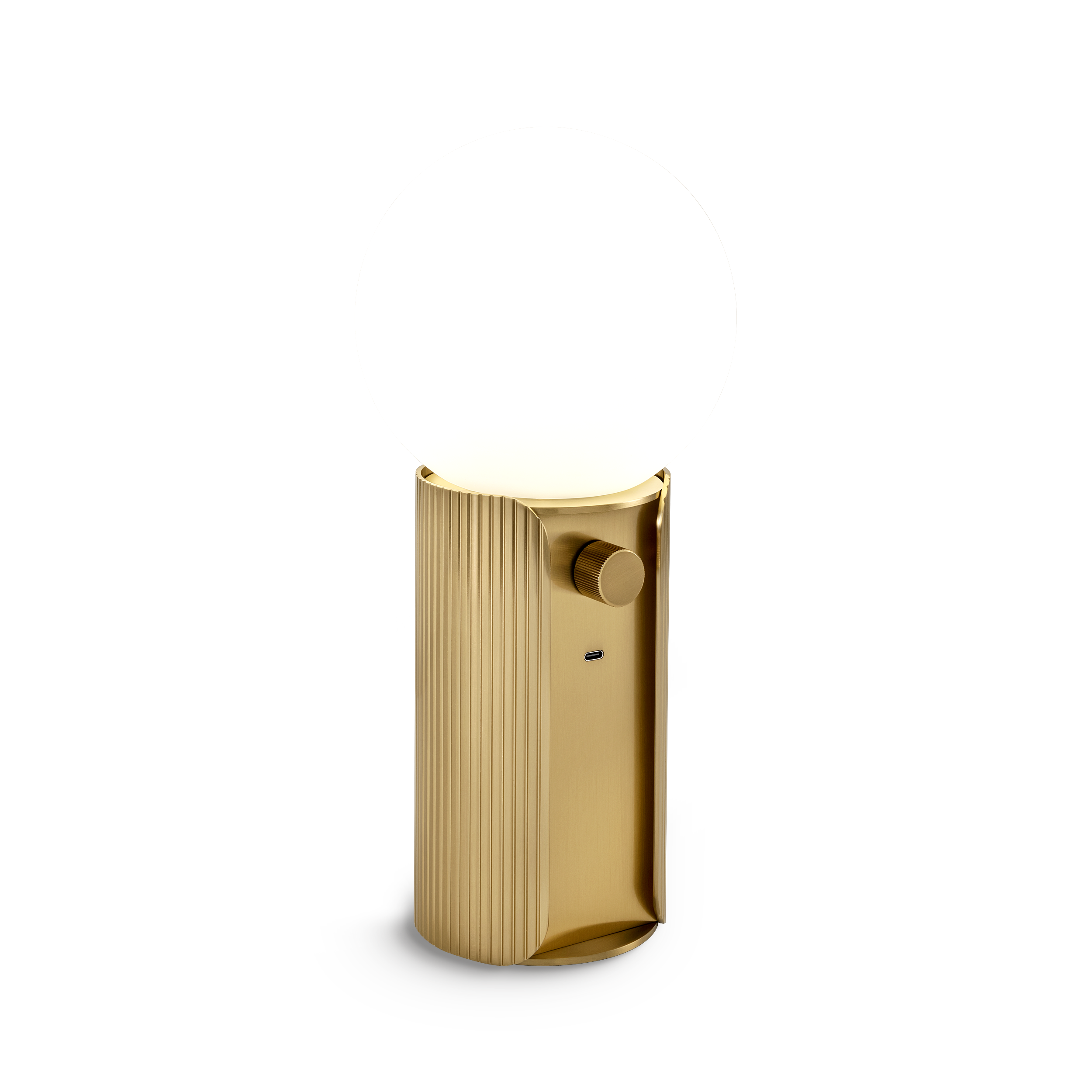 ct-11-tl-cv1-brb-primary Compact brass table lamp with opal glass TBG01 - Image 1