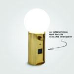 Compact brass table lamp with opal glass TBG02 - Image 4