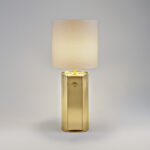 Modern brass table lamp with reeded detail TBR01 - Image 3