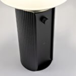 Modern black table lamp with reeded detail TKR02 - Image 2
