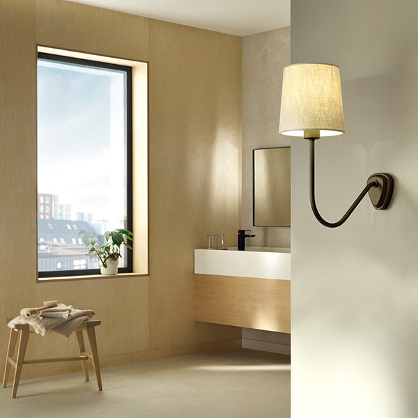 de-68-w1-pbz-secondary Minimalist bronze wall lamp with ring frame WBR04 - Image 2