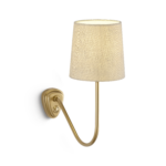 Minimalist champagne gold wall lamp with ring frame WBR05
