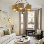 Decorative black custom ceiling light with ring frame CKR02 - Image 2