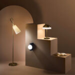 Modern alabaster table lamp with ring frame TAR02 - Image 4