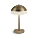 Modern alabaster table lamp with ring frame TAR02