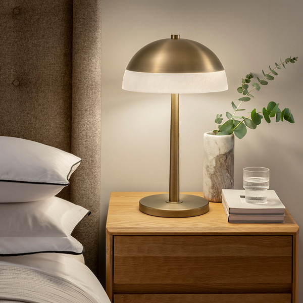 do-21-tl-gb-secondary Modern alabaster table lamp with ring frame TAR02 - Image 2