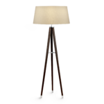 Modern chrome floor lamp with tripod base FCT01
