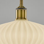 Retro black pendant light with ribbed detail CKR04 - Image 2