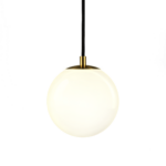 Decorative pendant light with glass globe CGG08